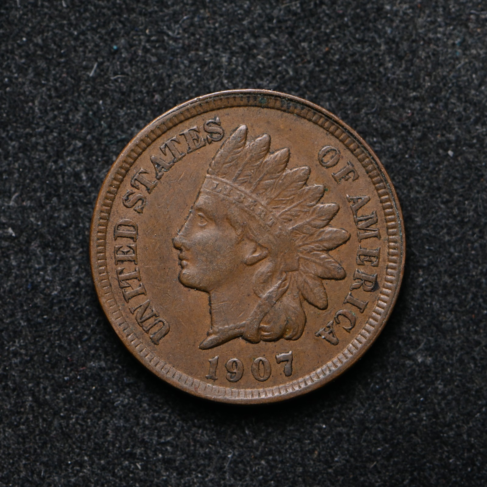 1907 Indian Head Cent (bb19249)