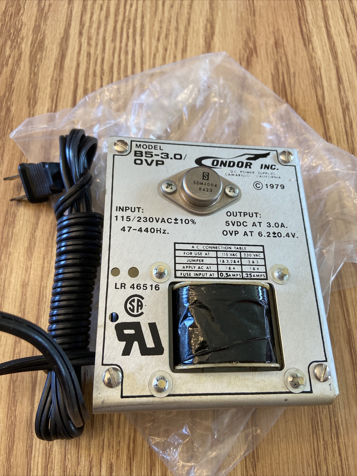 Condor B5-3.0 OVP 5v DC at 3.0amps Antique Radio & Tube Tempe, AZ
