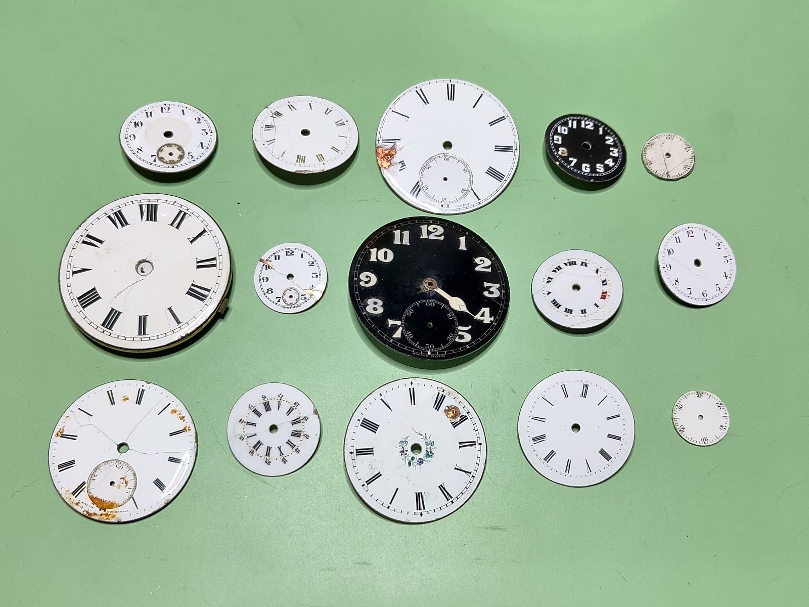 15 x Enamel Dials (RESTORATION PURPOSES ONLY) joblot#2