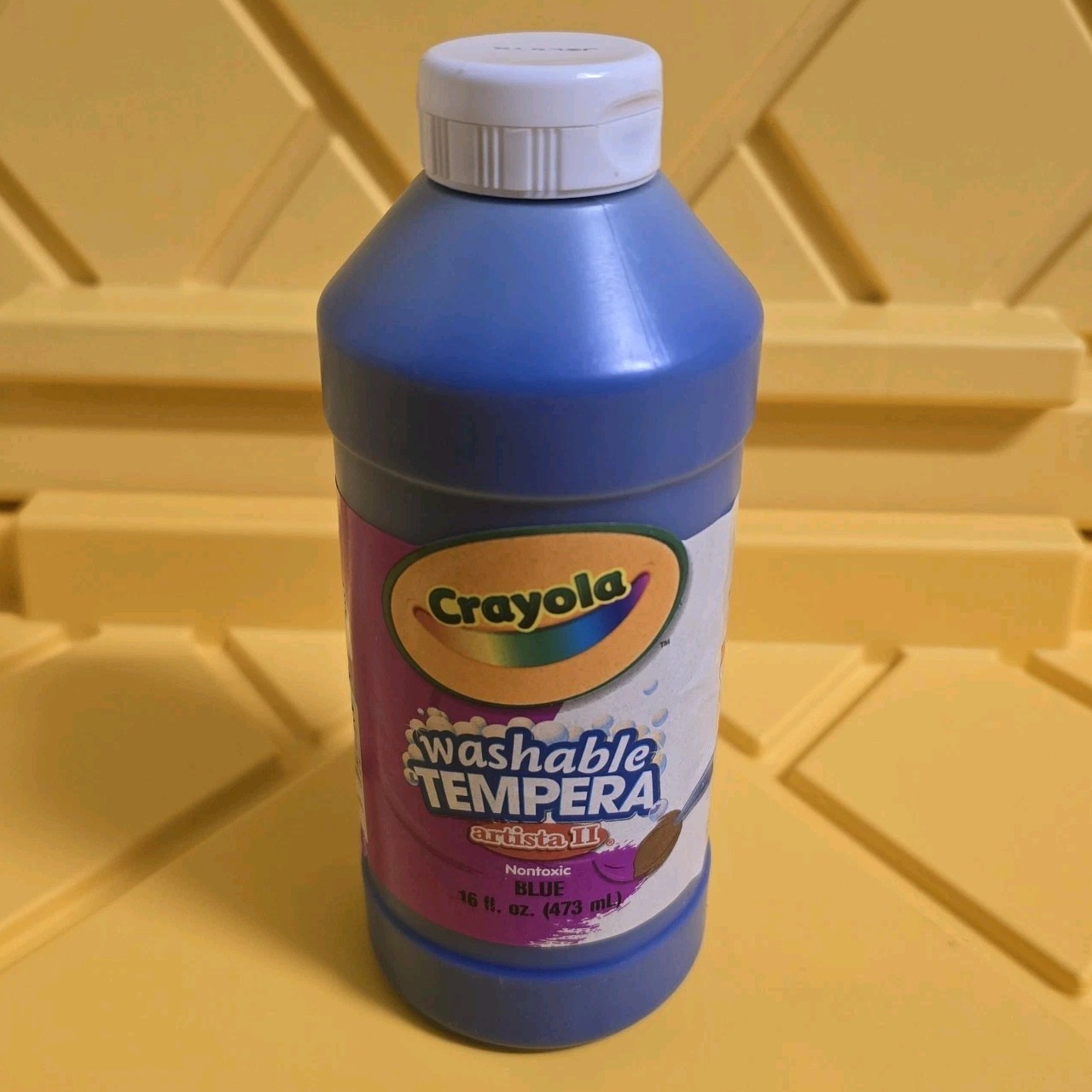 New Sealed - 16 oz Crayola Washable Blue Paint 54-3000-0-303