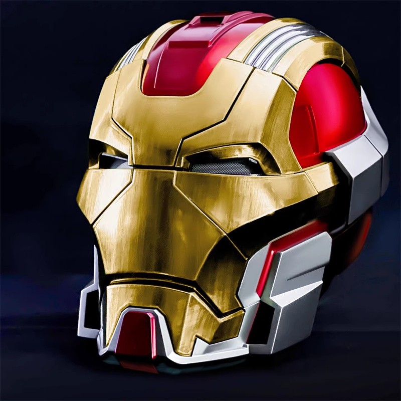 Iron Man Mark 17 MK17 Helmet Mask Toy English Jarvis Voice Control Cosplay Prop