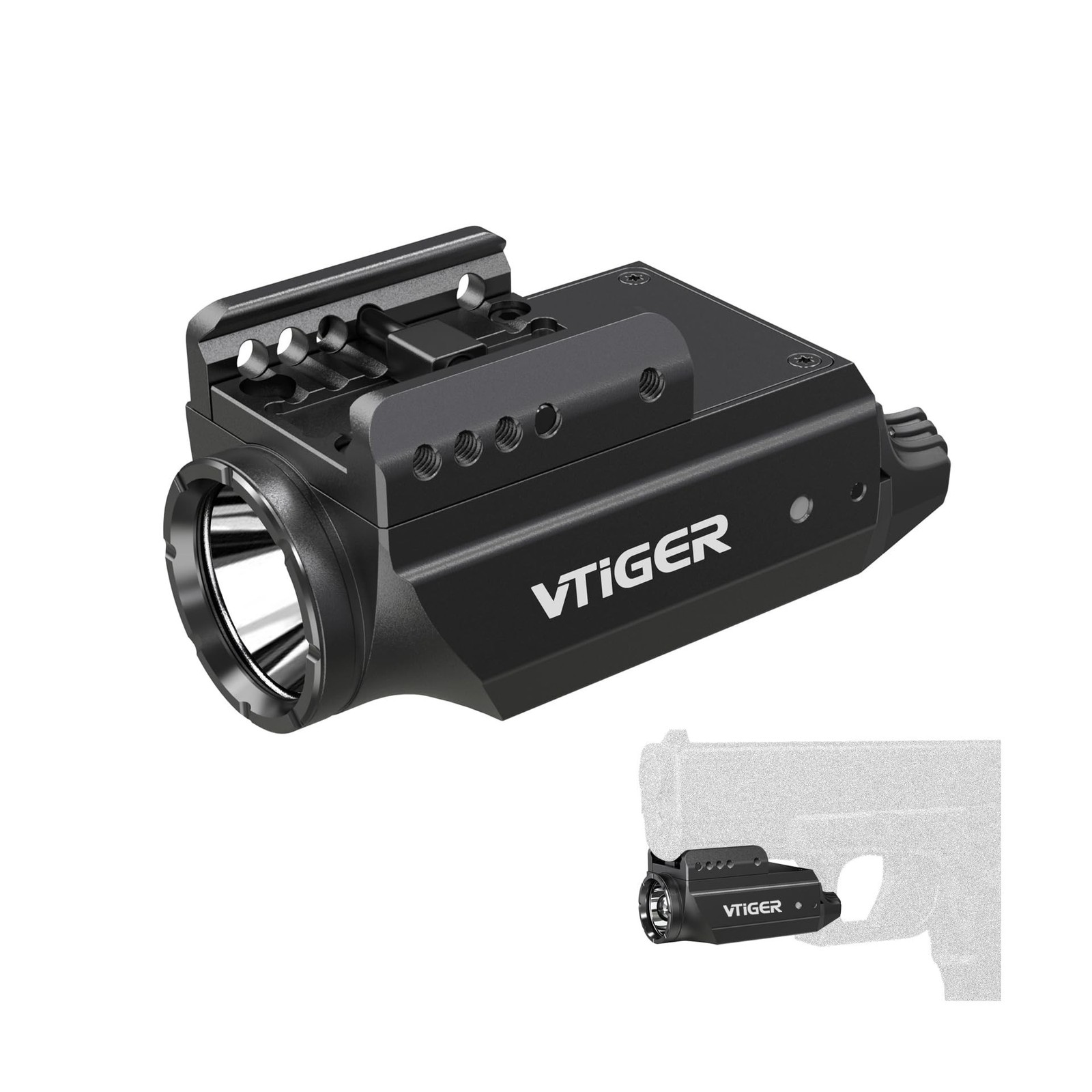 VTIGER Compact LED Weapon Light, 1000 Lumen 984 FT Long Range M... FAST USA SHIP