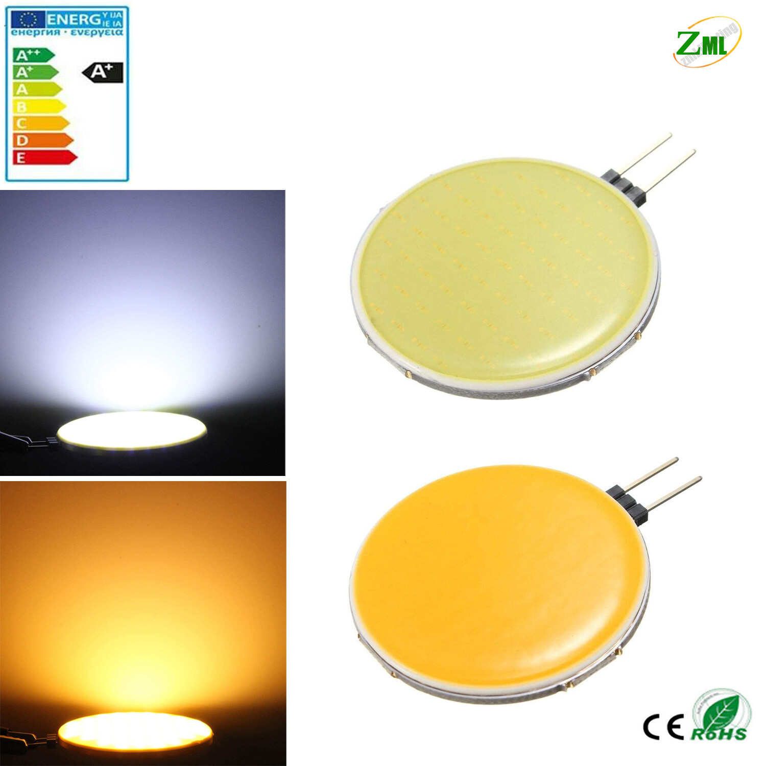 G4 LED Chip 5W 8W 10W 15W DC12V COB Light Spot Lamp Headlight Cool/Warm White