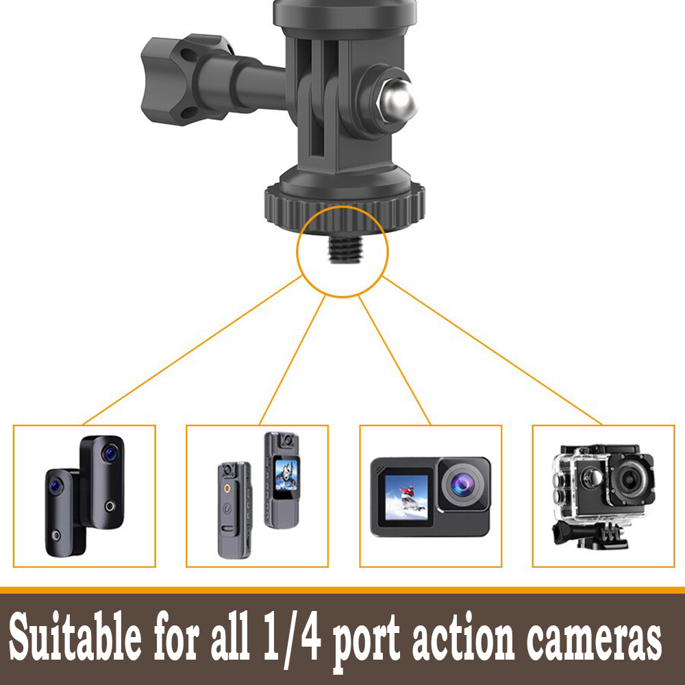 Camera Suction Cup Mount Car Windshield Dash 1/4" Mounting for Action Camera