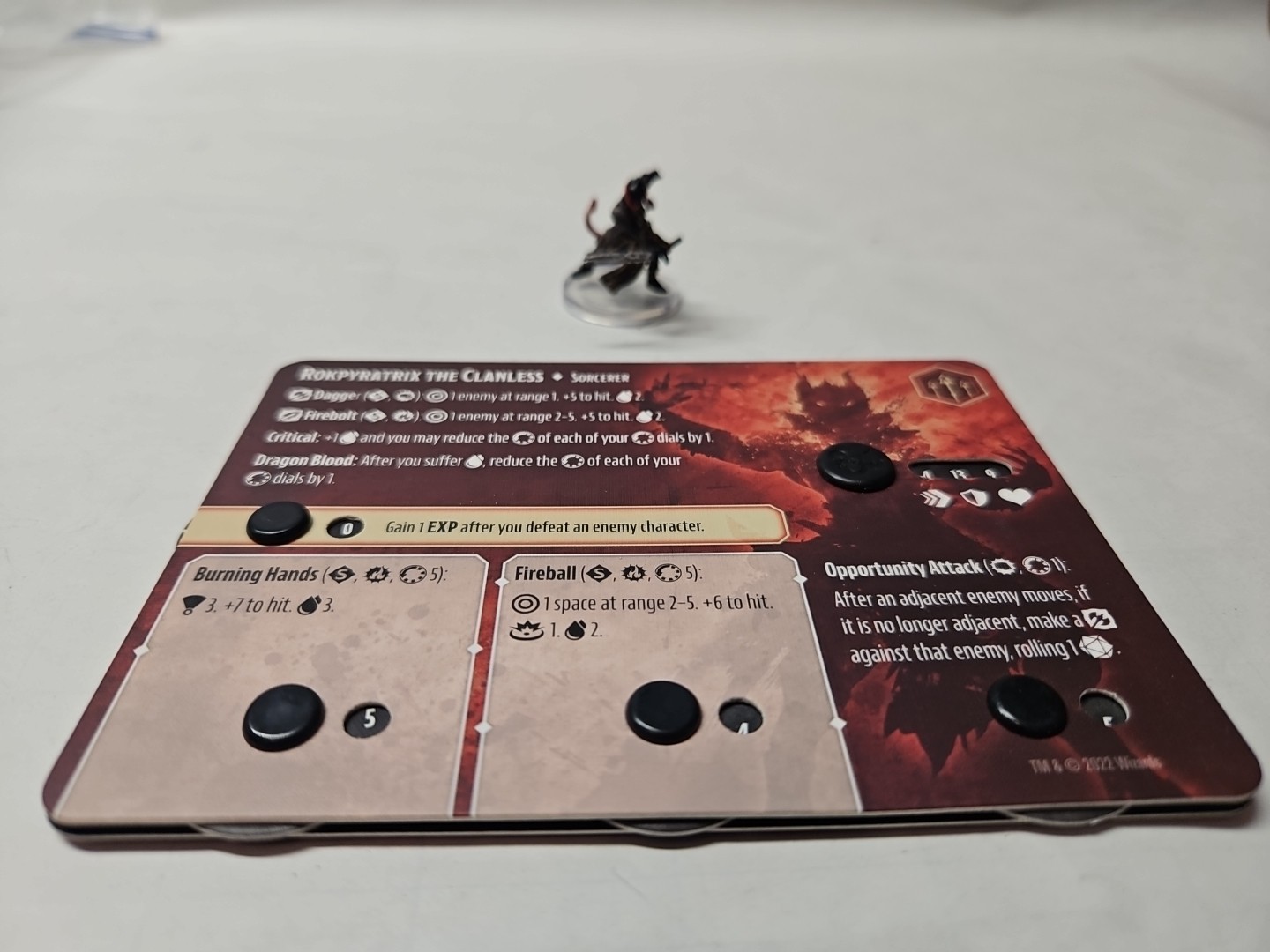 Rokpyratrix the Clanless Dragonborn Sorcerer Dungeons & Dragons Onslaught game
