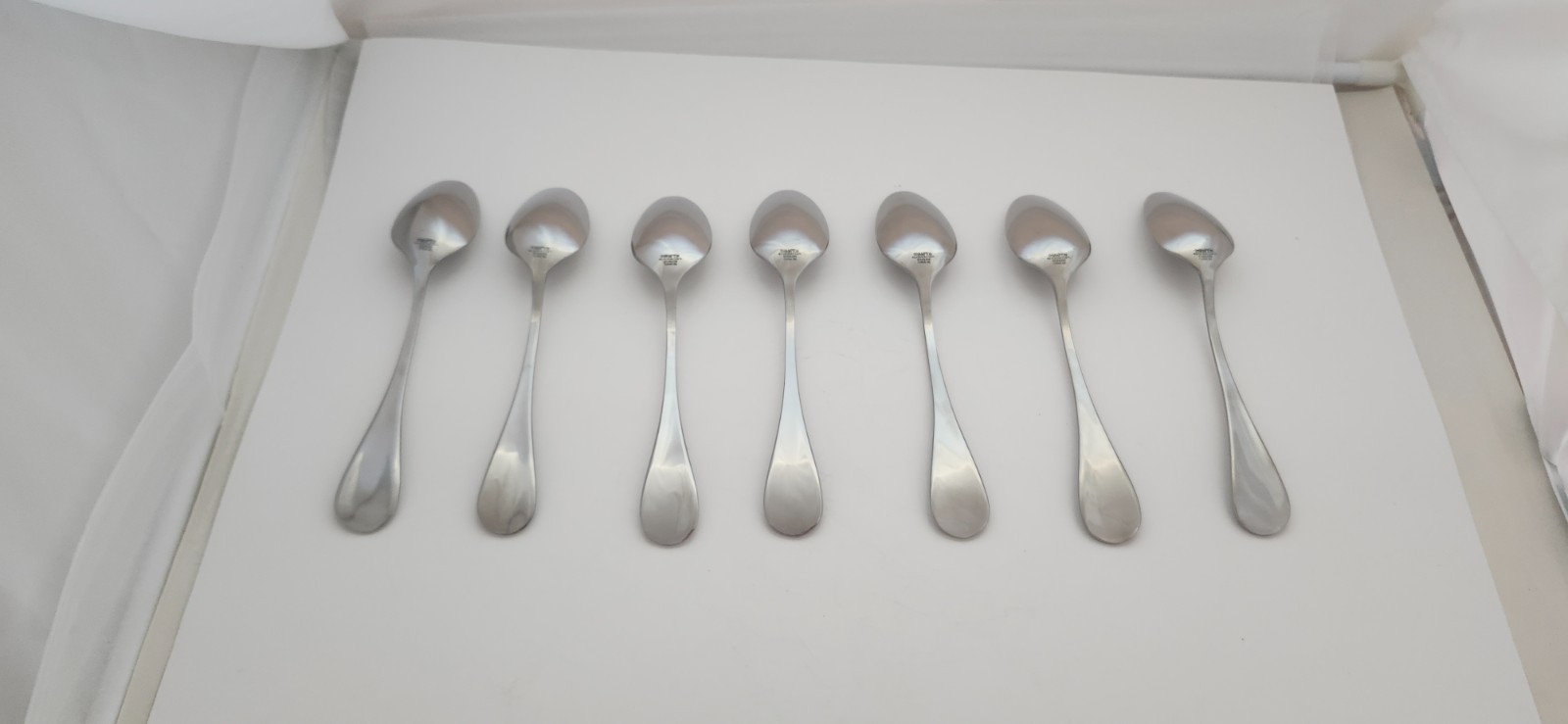 Rare Hampton Silversmiths Montefiore Flatware 5PC Place Sets Glossy Ridge 7 Max