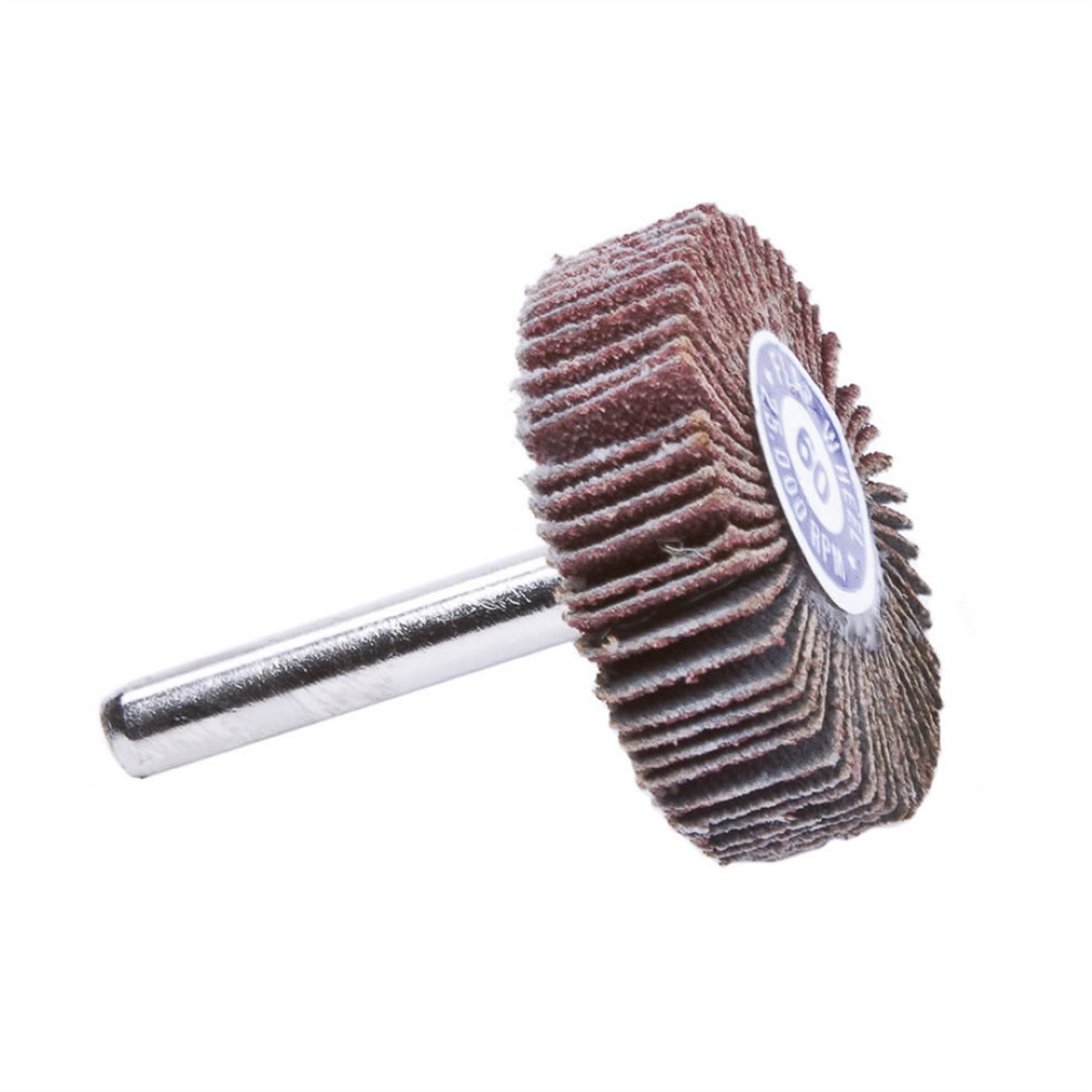Forney Industries Forney 71691 Flap Wheel, Shank Mounted, 1-1/2 in x 1/2 in, Gri