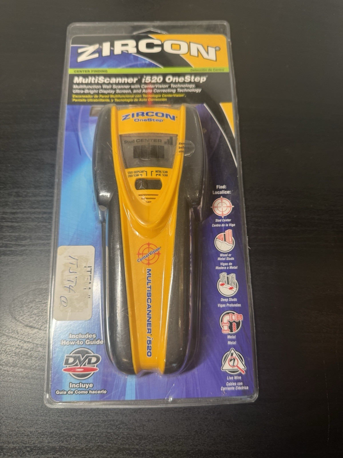 Zircon MultiScanner i520 Center-Finding Stud Finder with Metal and AC Electrical