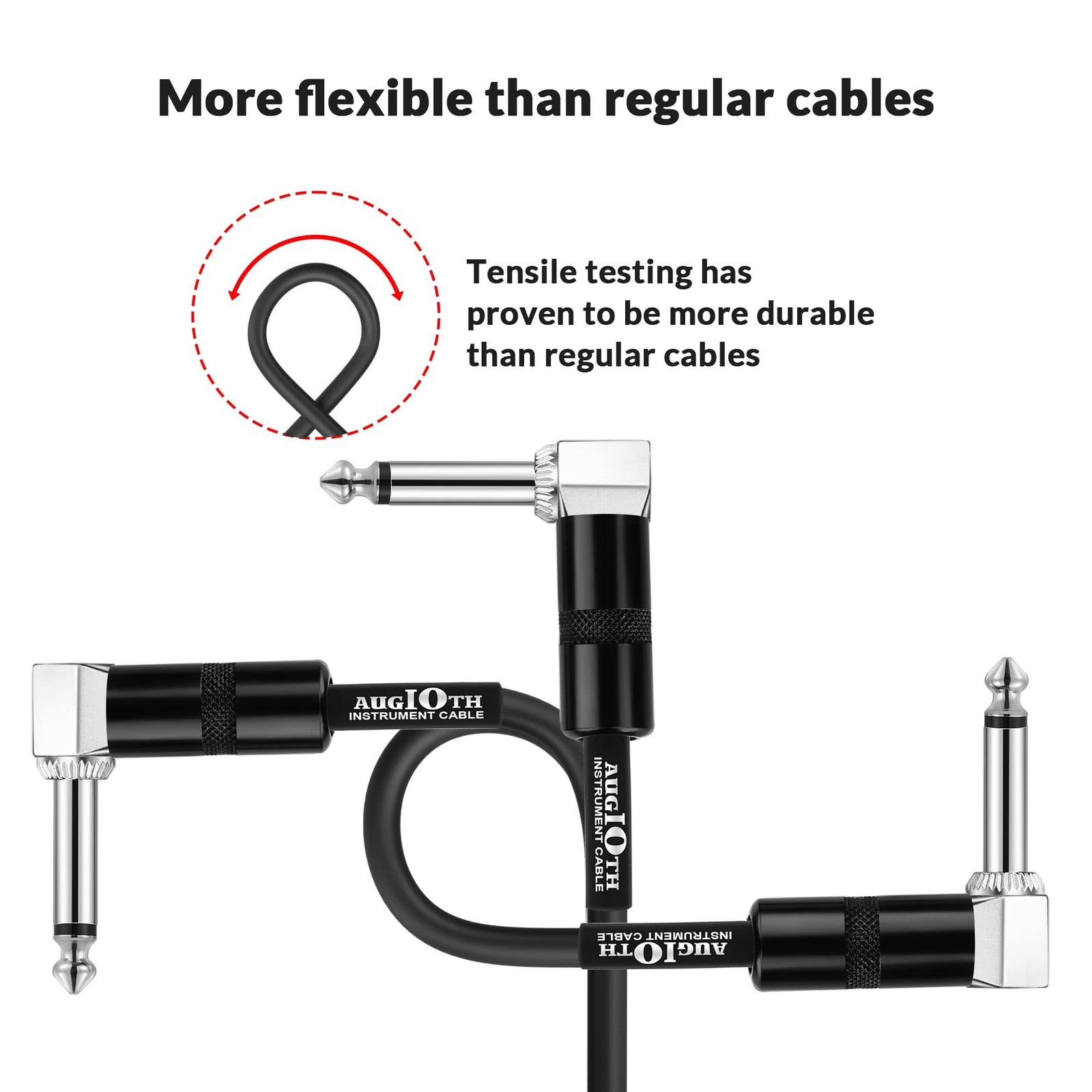 6 Inch Guitar Patch Cable 15 CM Performance Guitar Effect Pedal Cables Straig...