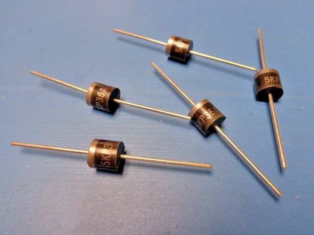 (5) VISHAY 5KP36A TVS Diode 36V Transient Voltage Suppressors P600 2 PIN AXIAL