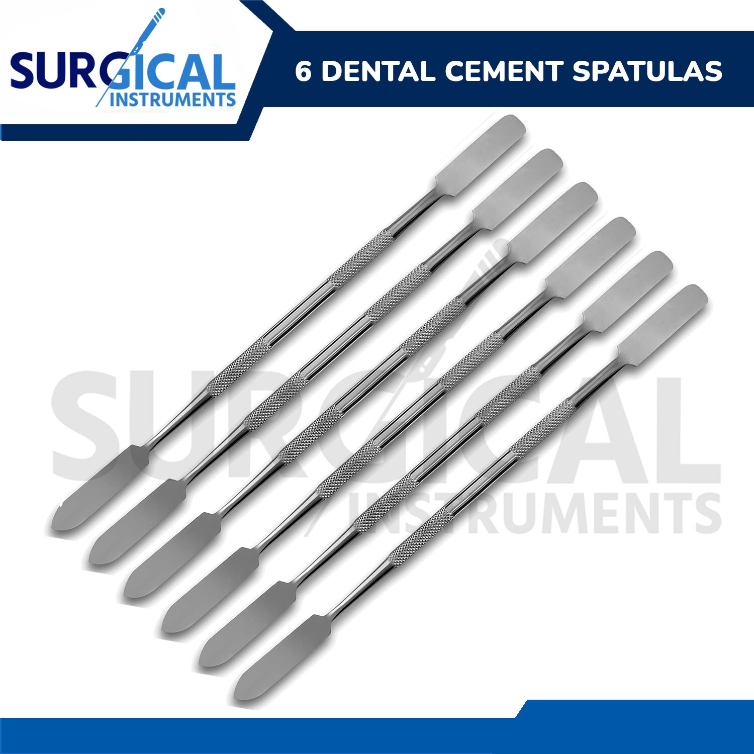 6 Dental Cement Lab Spatulas Mixing Modelling Restorative Double Ended German Gr