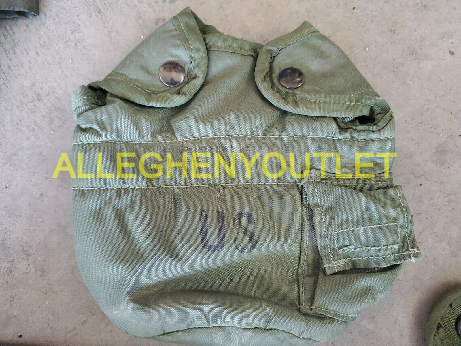 US Military OD ALICE CANTEEN COVER 1QT CARRIER POUCH w ALICE CLIPS VGC