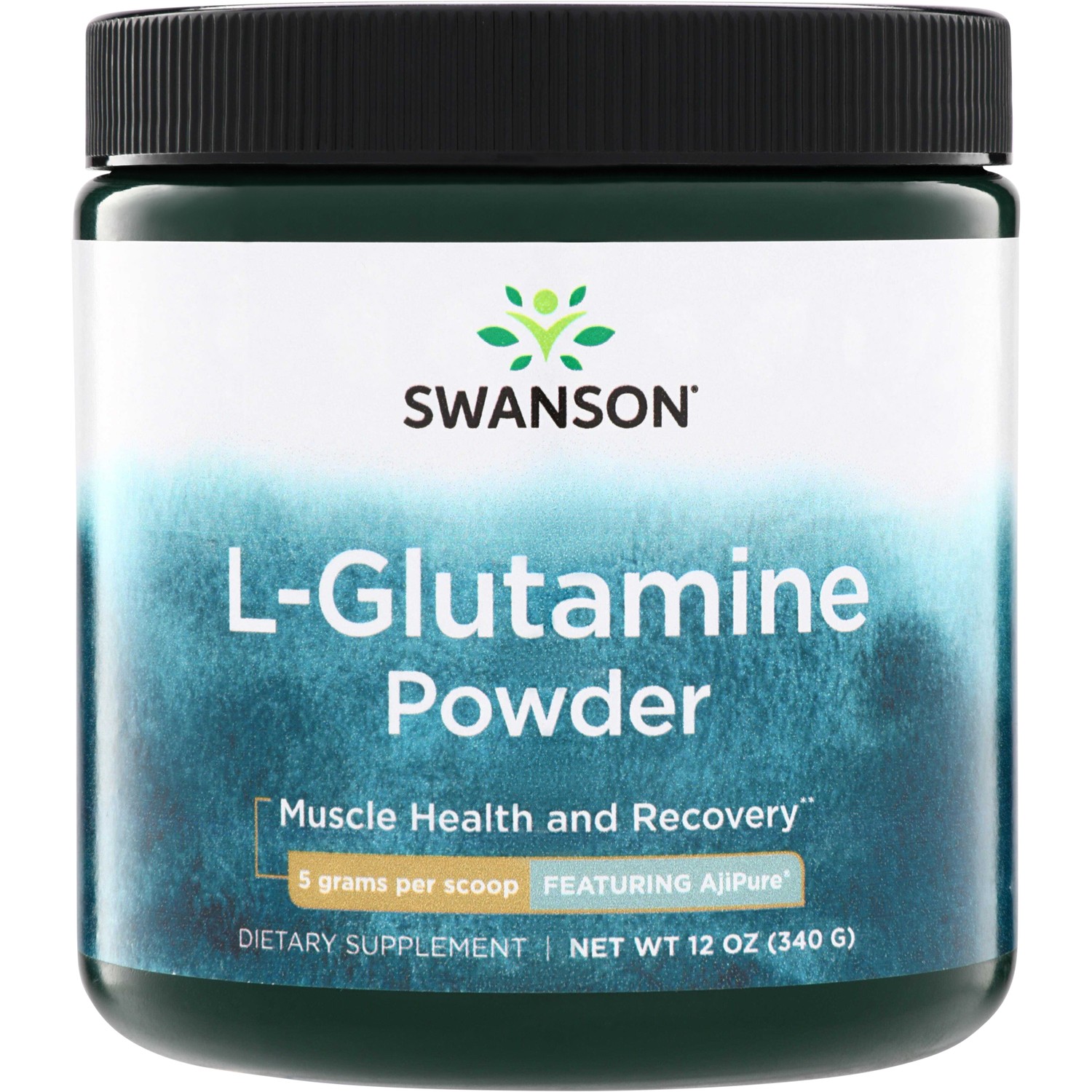 Swanson L-Glutamine Powder - Featuring Ajipure 12 oz Powder