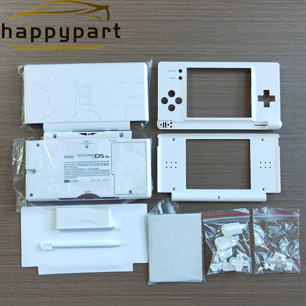 Full Replacement Housing Shell Screen Lens For Nintendo DS Lite NDSL White US