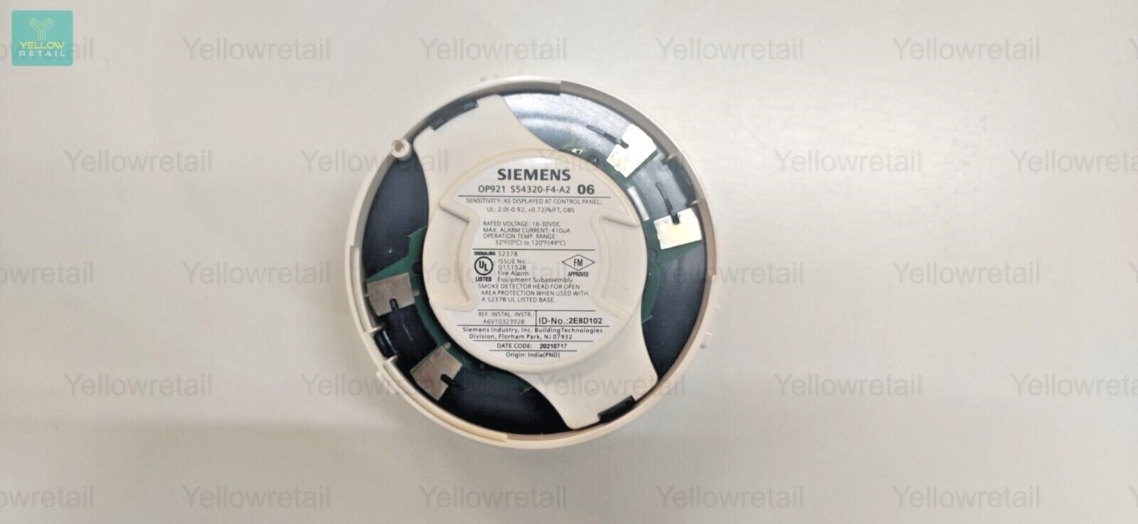SIEMENS OP921 SMOKE DETECTOR WITH BASE