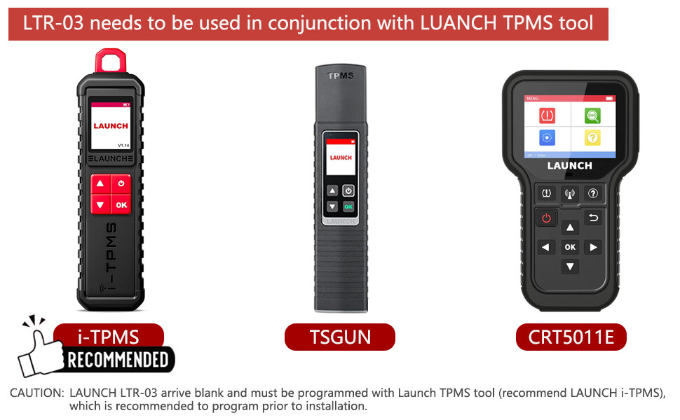 LAUNCH 10PCS 2 in 1 Universal RF-SENSOR TPMS 315MHz 433MHz Programmable Sensors