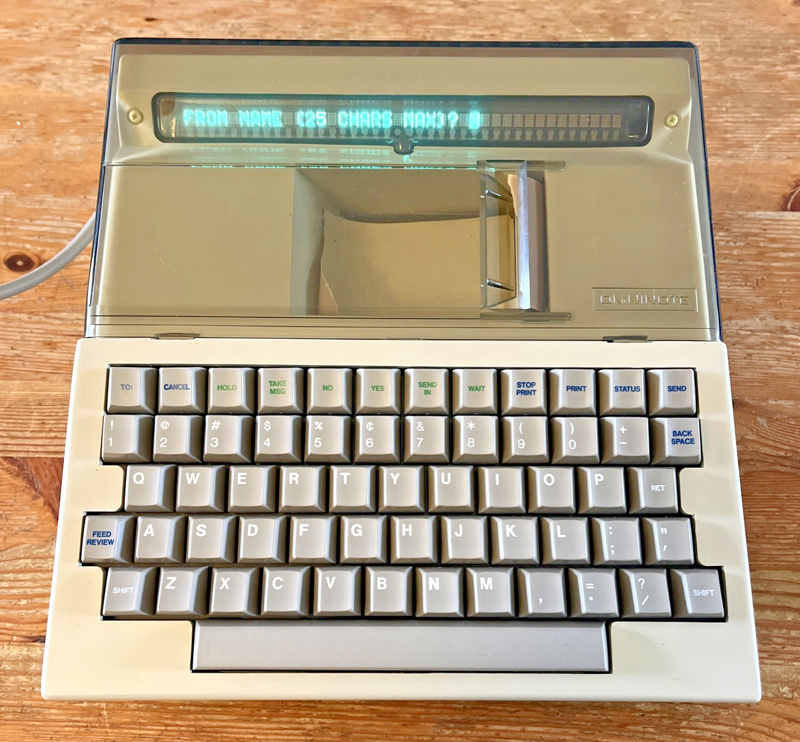 Vintage Omninote Desk Unit Desk-To-Desk Messenger System Computer Equipment