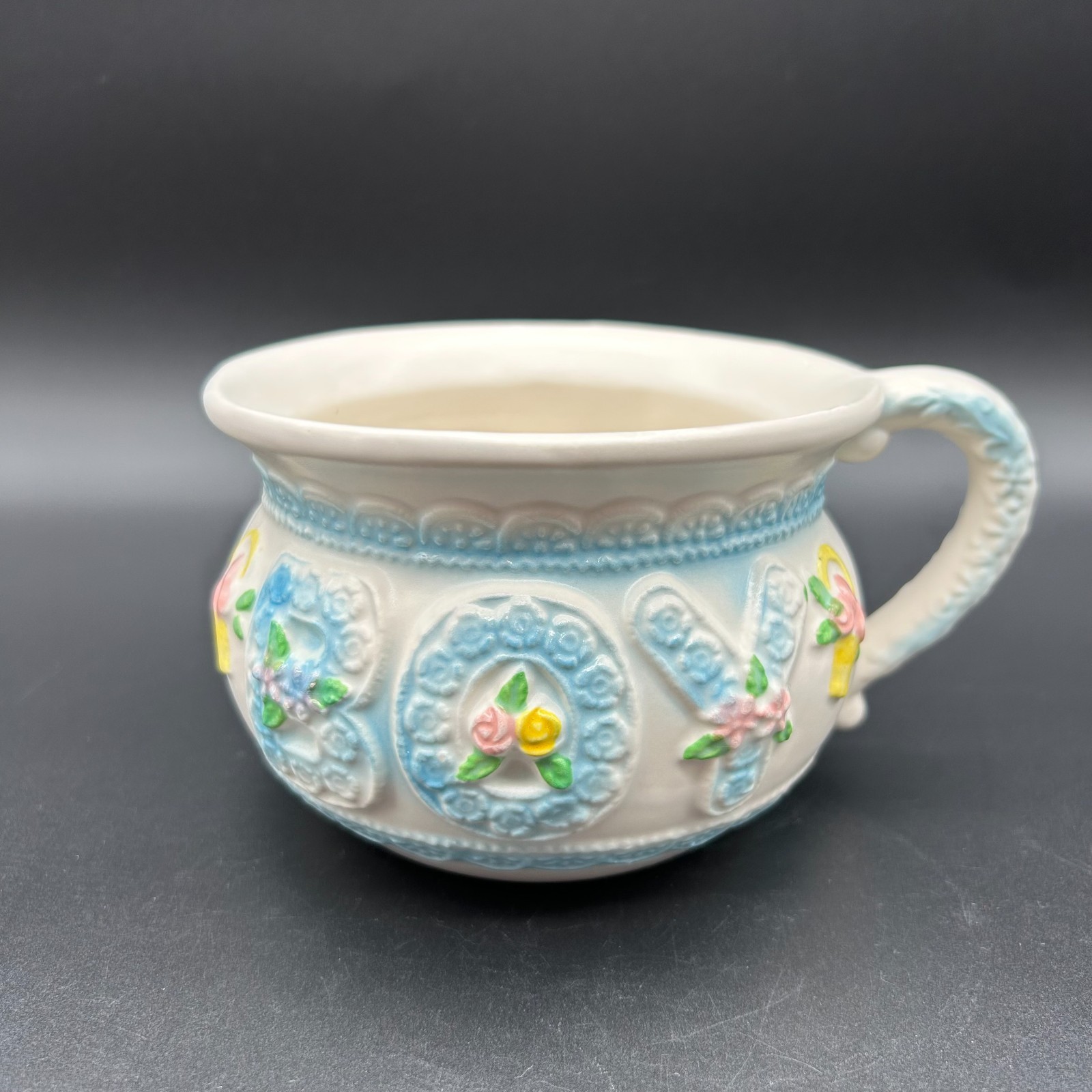 Vintage Napcoware Baby Boy Nursery Cup Mug Planter #3566 Made in Japan
