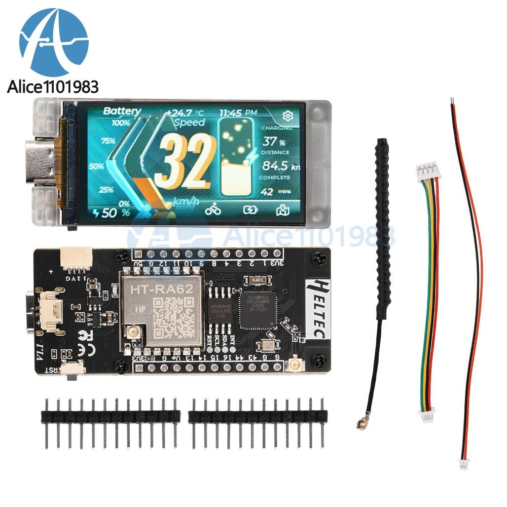 1.9Inch TFT ESP32-S3R8 LoRaWAN WIFI Bluetooth Development Board HT-VMT190 Module