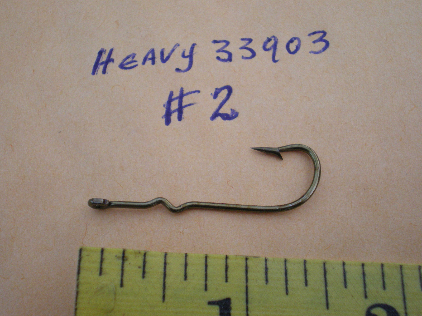 100 PCS HEAVY DUTY 33903 #2 LONG SHANK SPROAT KINK/FLY TYING FISHING HOOK/BRONZE