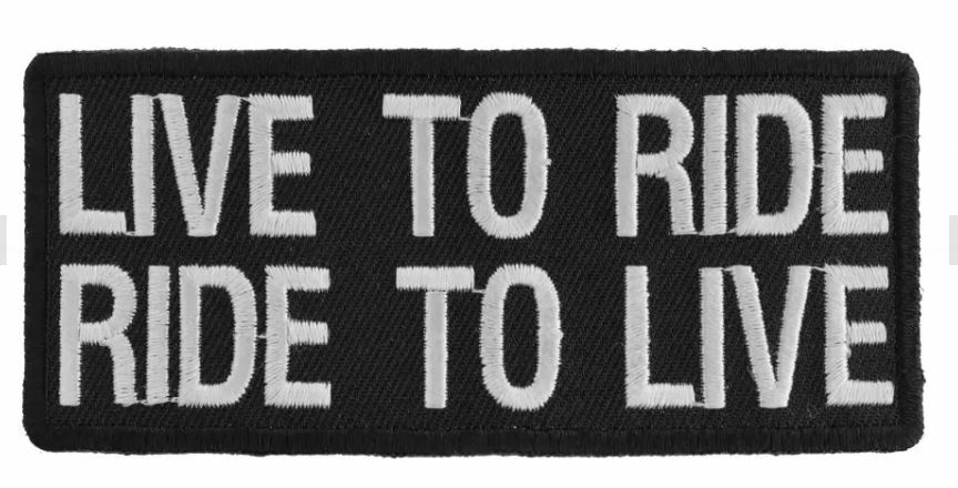 LIVE TO RIDE RIDE TO LIVE PATCH