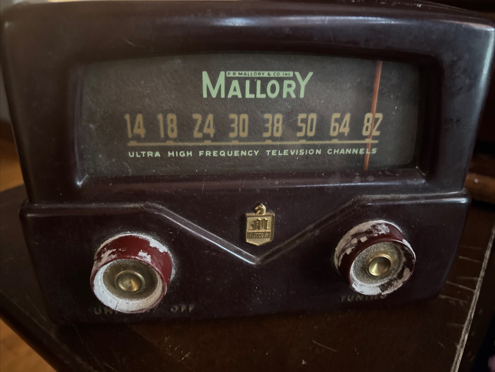 Mallory Model TV 101 Bakelite 1950s Vtg Tube Type Tuner Receiver (PARTS ONLY)