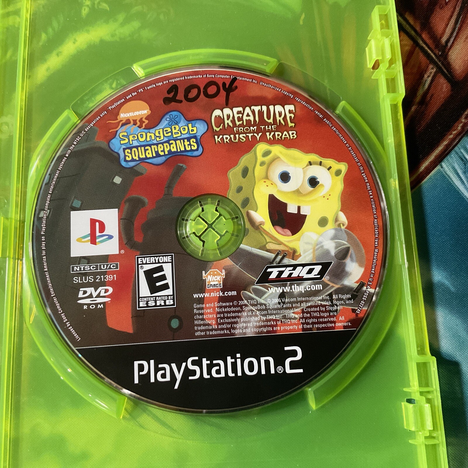 Spongebob Squarepants Creature from the Krusty Krab - PlayStation 2 Disc Only