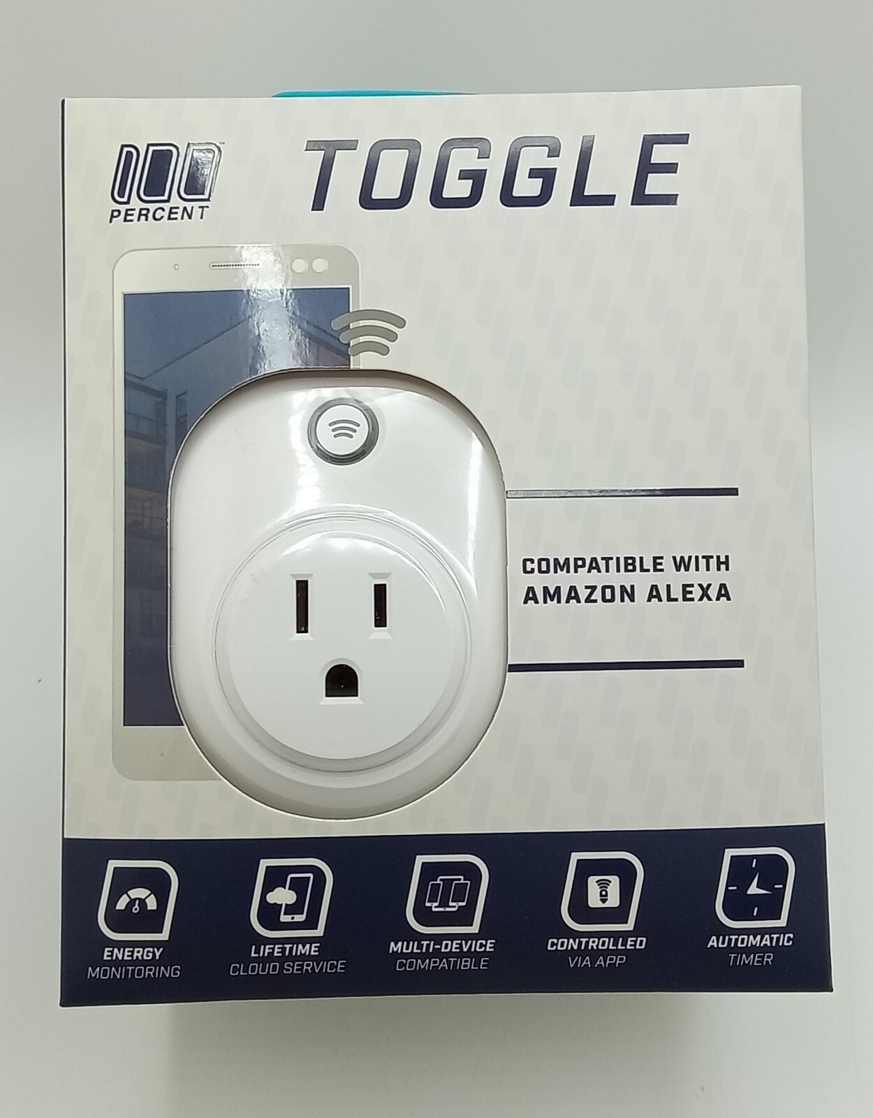Smart Plug Compatible with Amazon Alexa - by Toggle