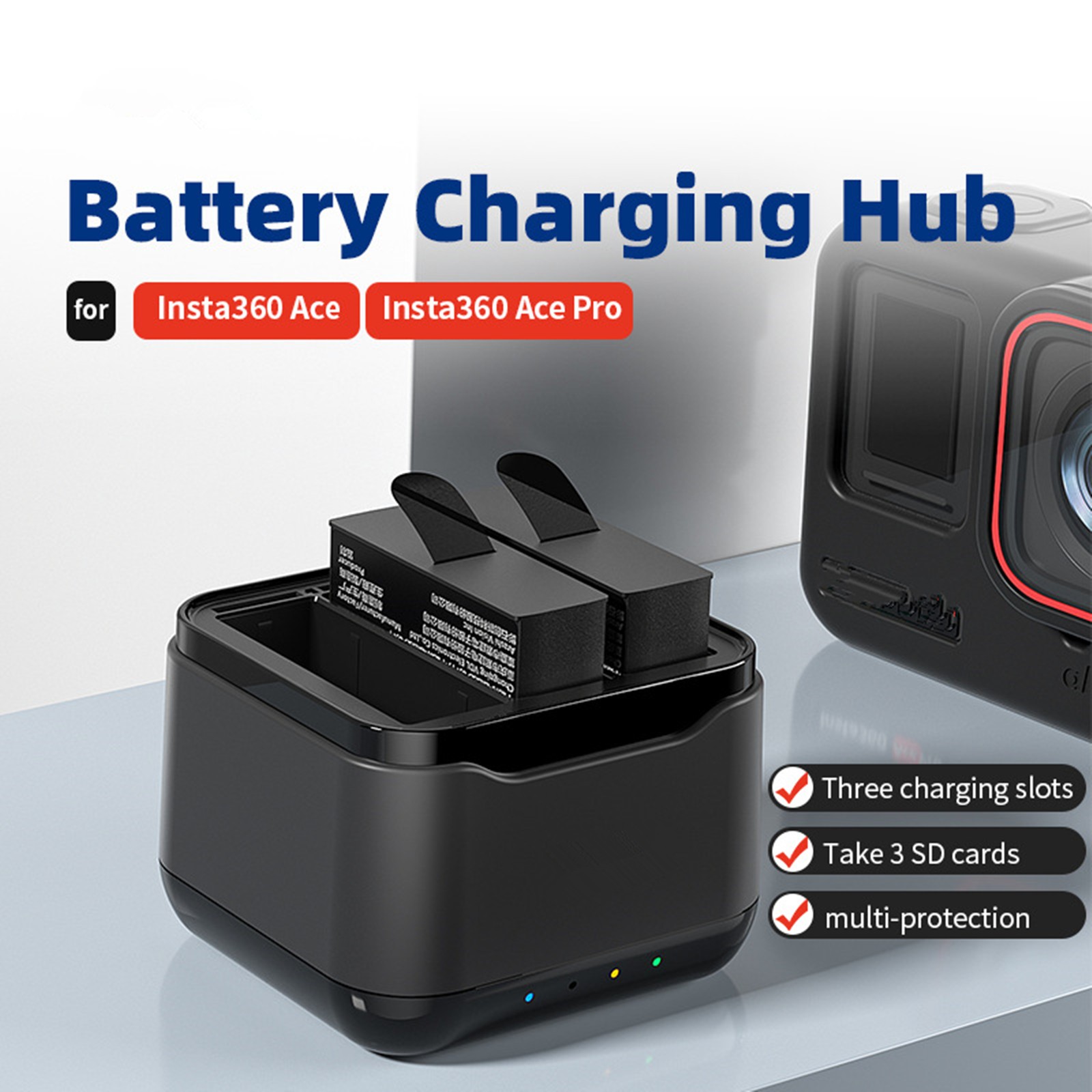Fast Charging Box Camera Charging Accessories For Insta360 Ace Pro / Ace