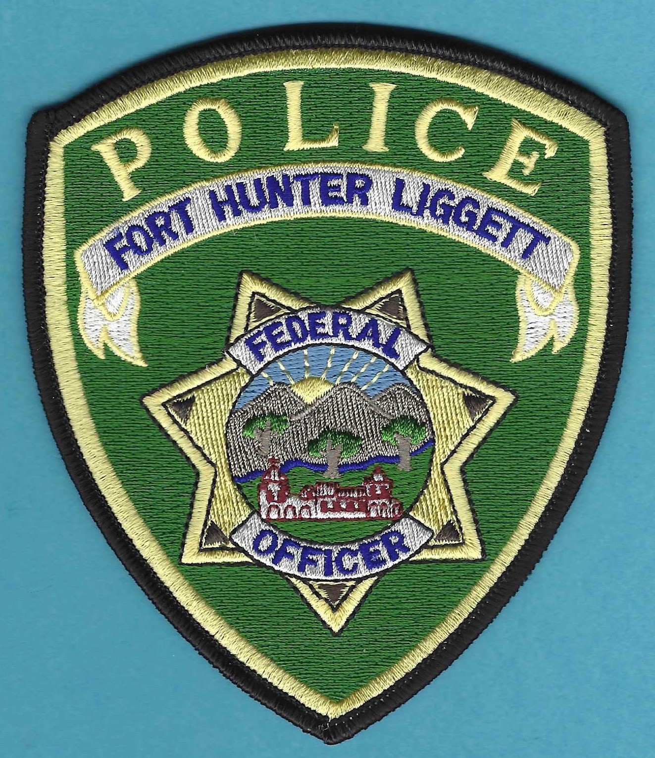 FORT HUNTER LIGGETT CALIFORNIA POLICE SHOULDER PATCH