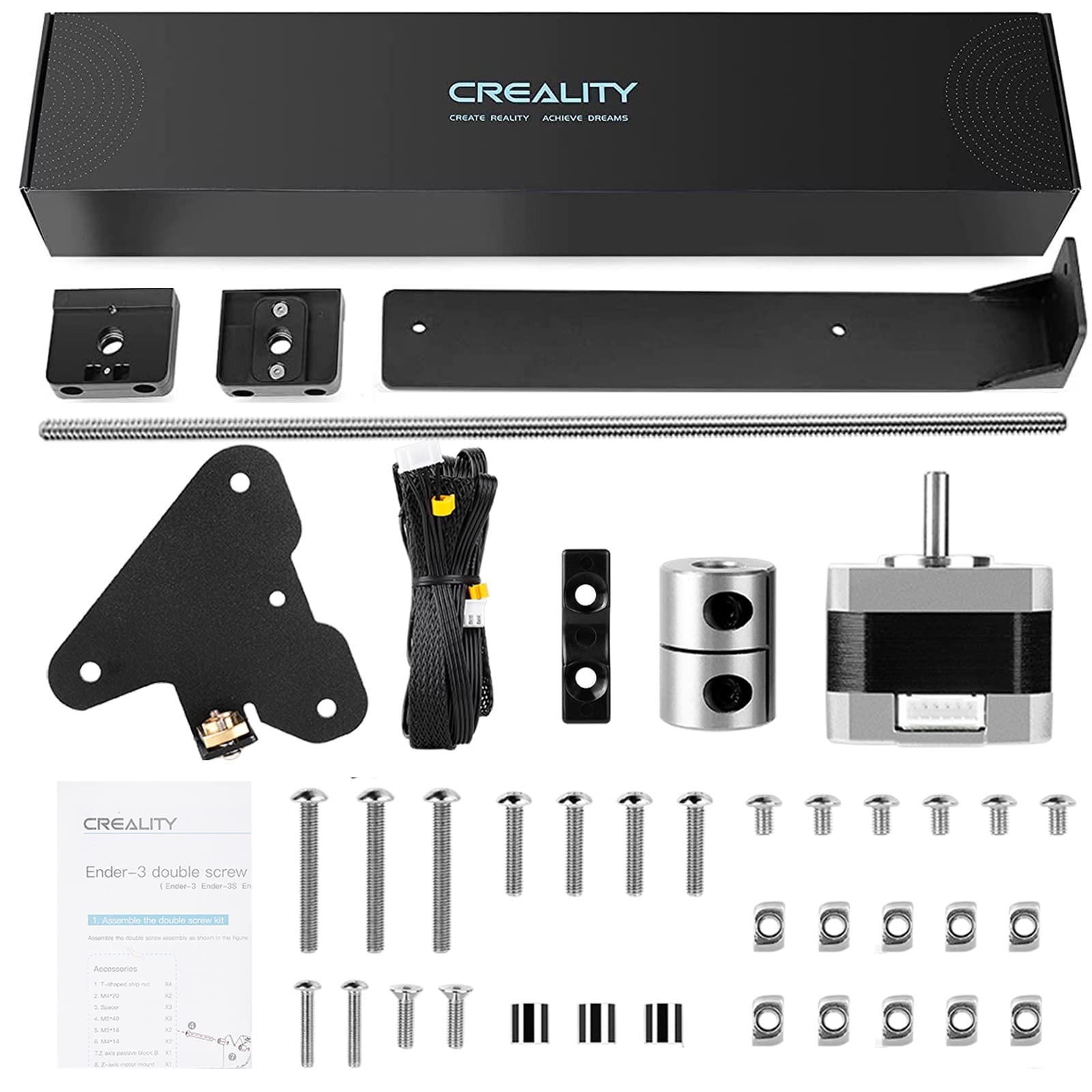 Official Creality Ender 3 Dual Z-Axis Upgrade Kit with Lead Screw, Stepper Motor
