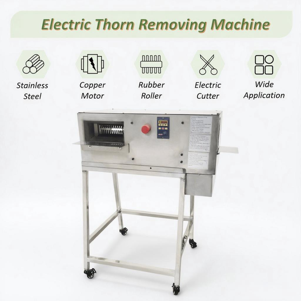 110V Adjustable Speed Rose Thorn Remover Thorn Removing Machine Stainless