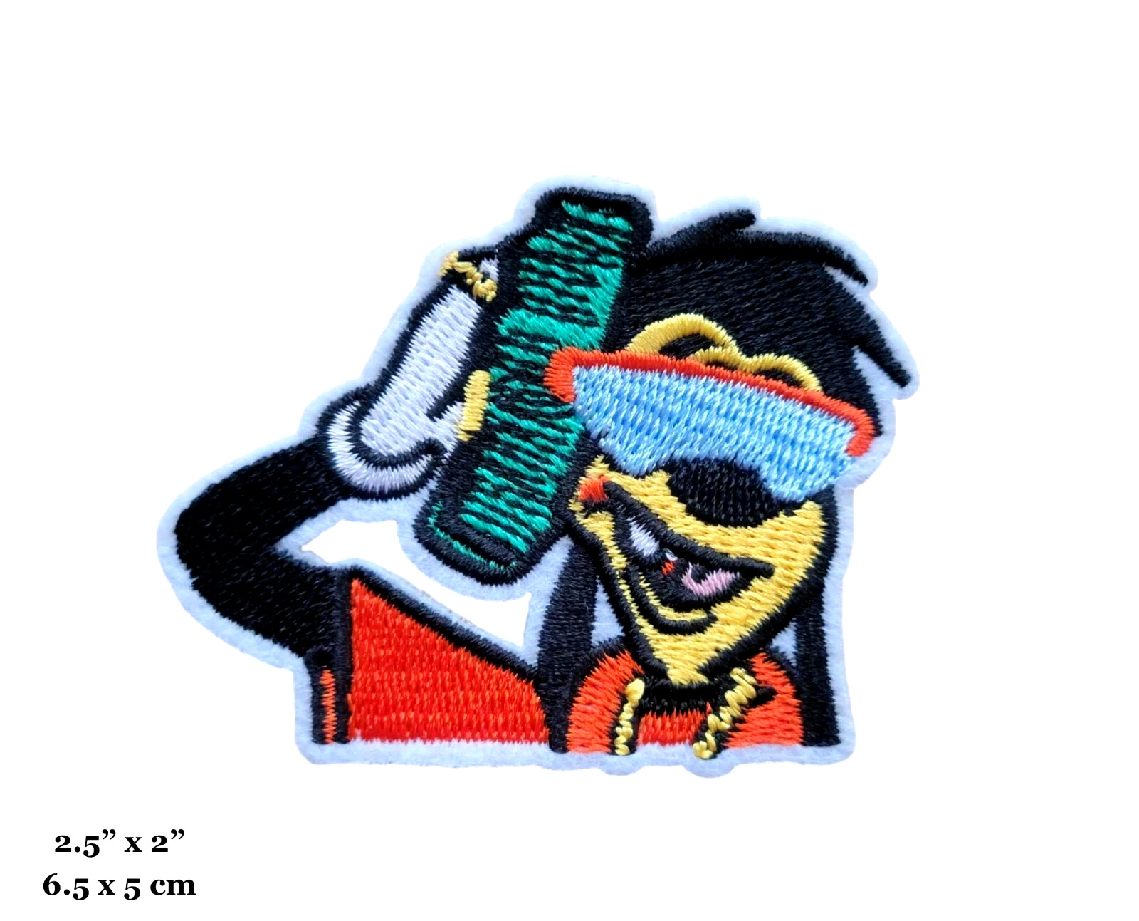 Max Goof Troop Movie Cartoon 90s Goofy Retro Iron on Patch Applique Embroidered