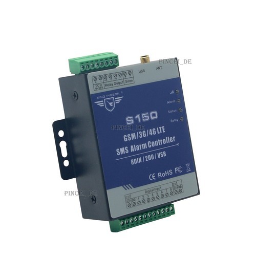 S150 4G GSM SMS 8 Way Remote Controller Alarm Relay Switch