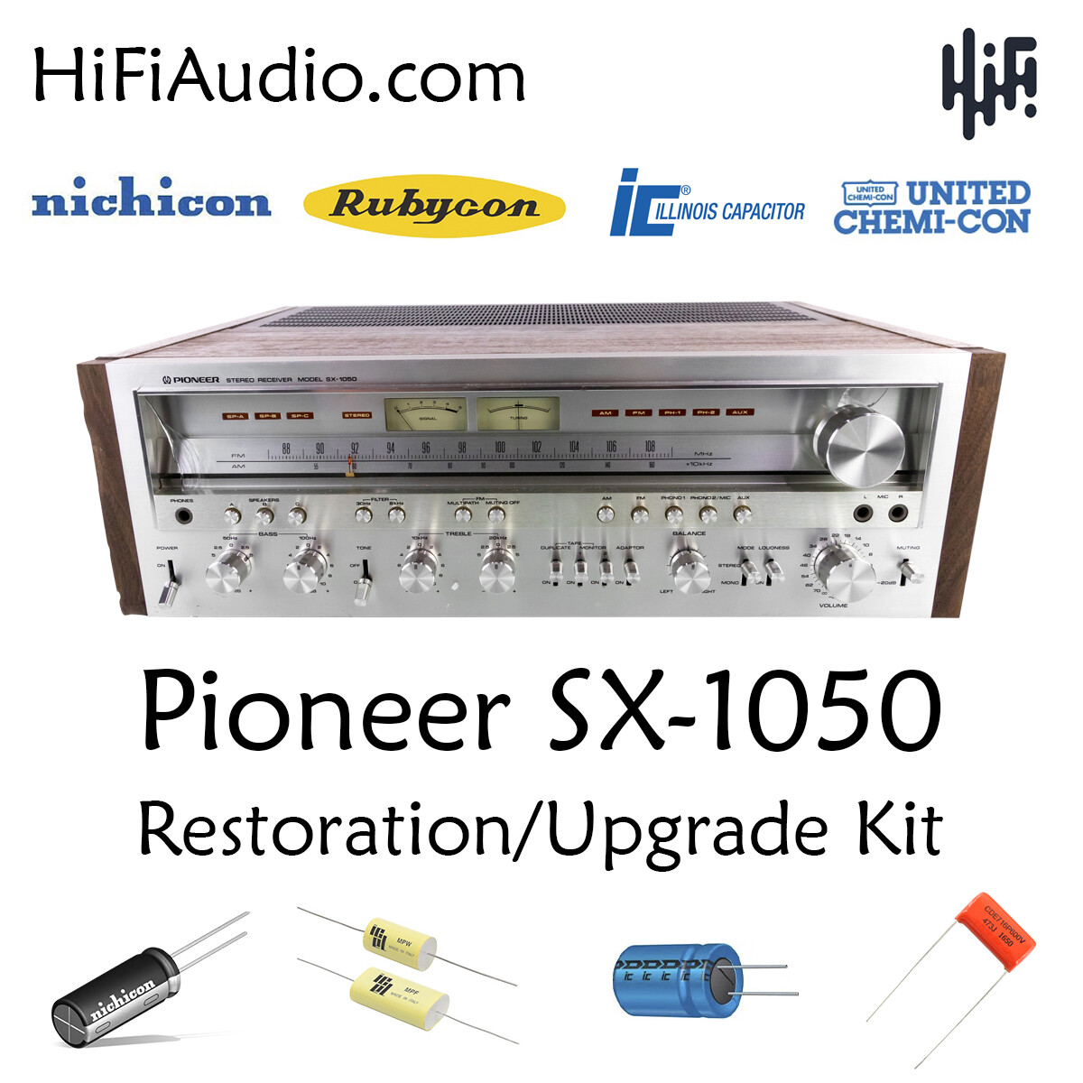 Pioneer SX-1050 rebuild restoration recap upgrade kit repair filter capacitor