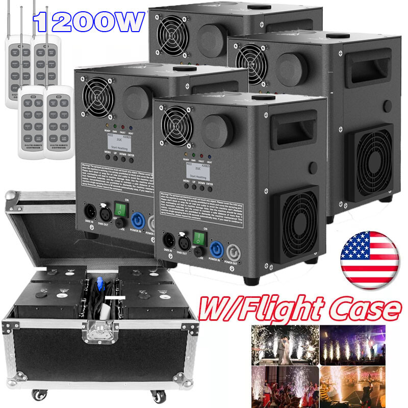 1200W Cold Spark Machine Stage Effect DMX Firework Machine DJ Event Show Wedding
