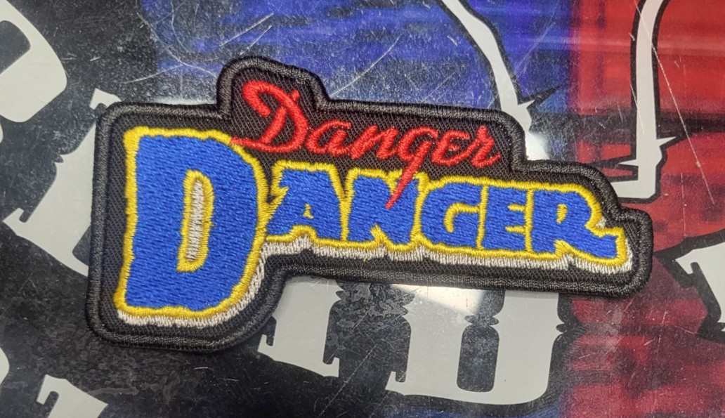 EMBROIDERED DANGER DANGER ROCK BAND PATCH (Please Read Ad)