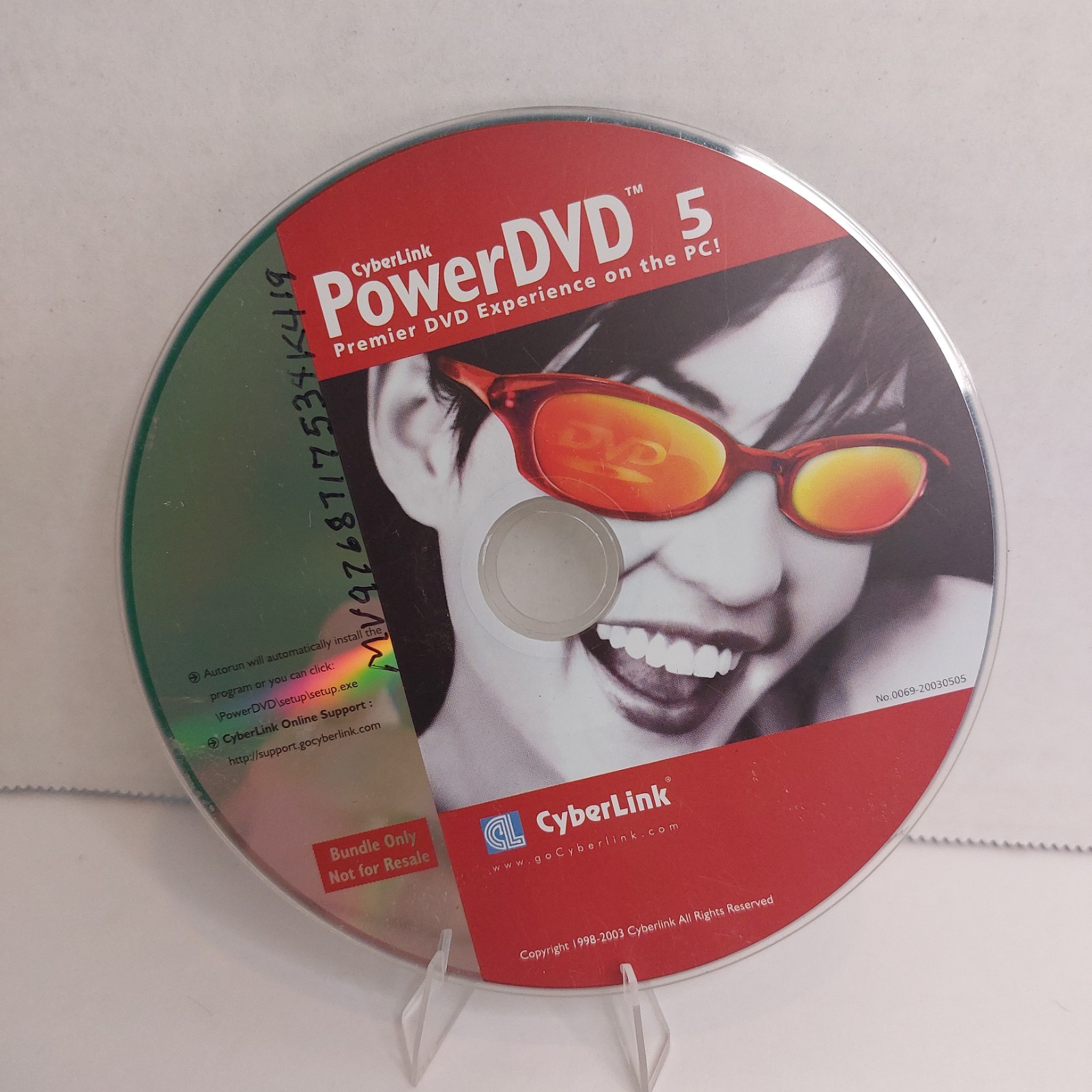 CyberLink PowerDVD 5 PC DVD Playback Software CD OEM Bundle Disc