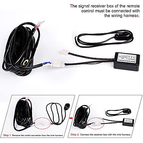 LED Light Bar Wireless Remote Control Switch On/Off Strobe Flash for Bar Light