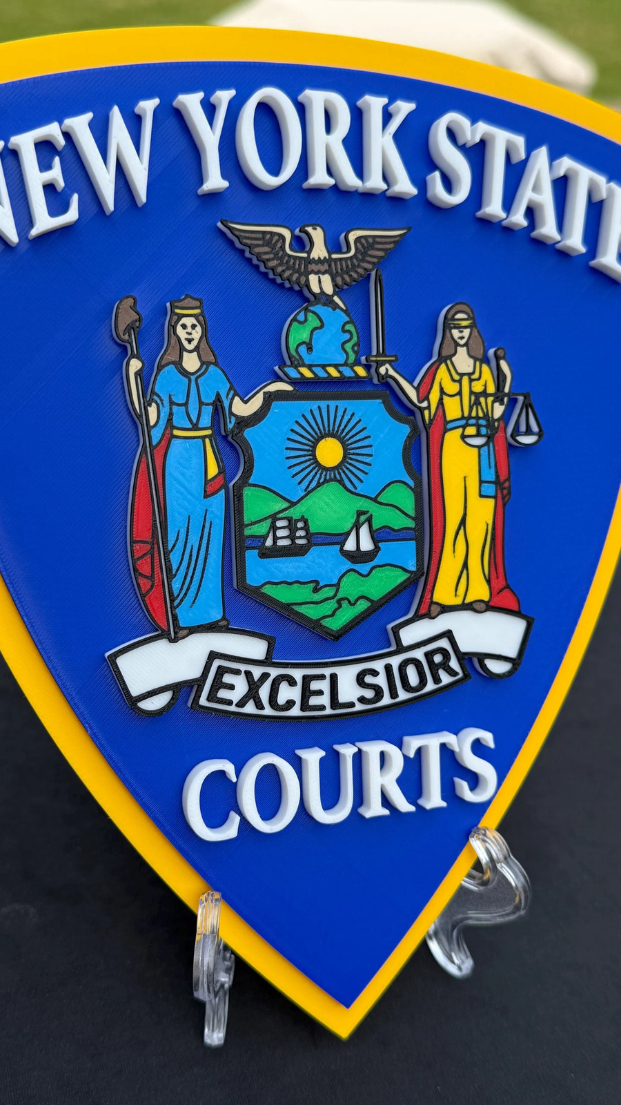 3D Embossed NYS Court Officer Plaque: First Responder Wall Art NY
