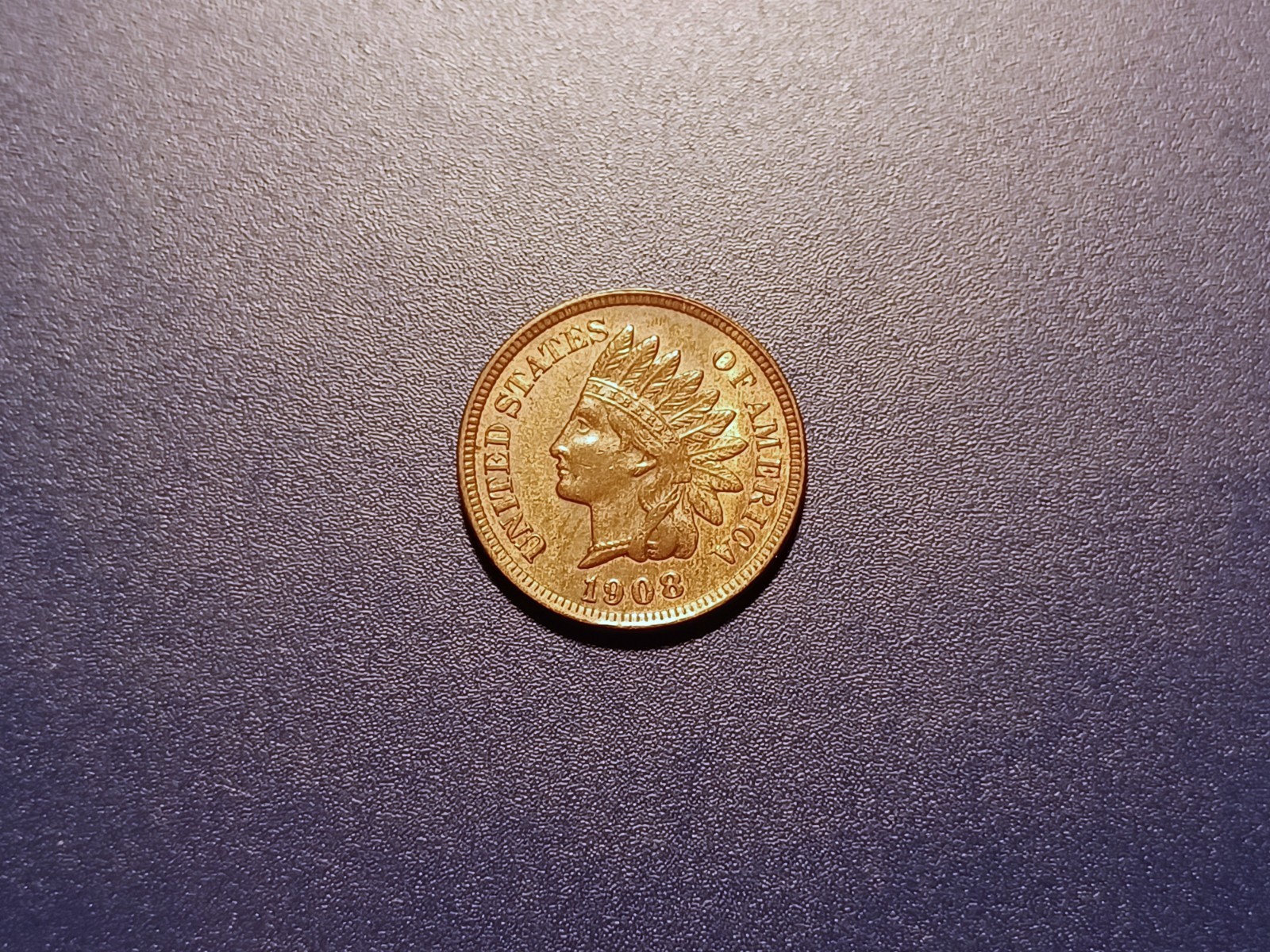 Choice RB Uncirculated 1908 Indian Head Cent