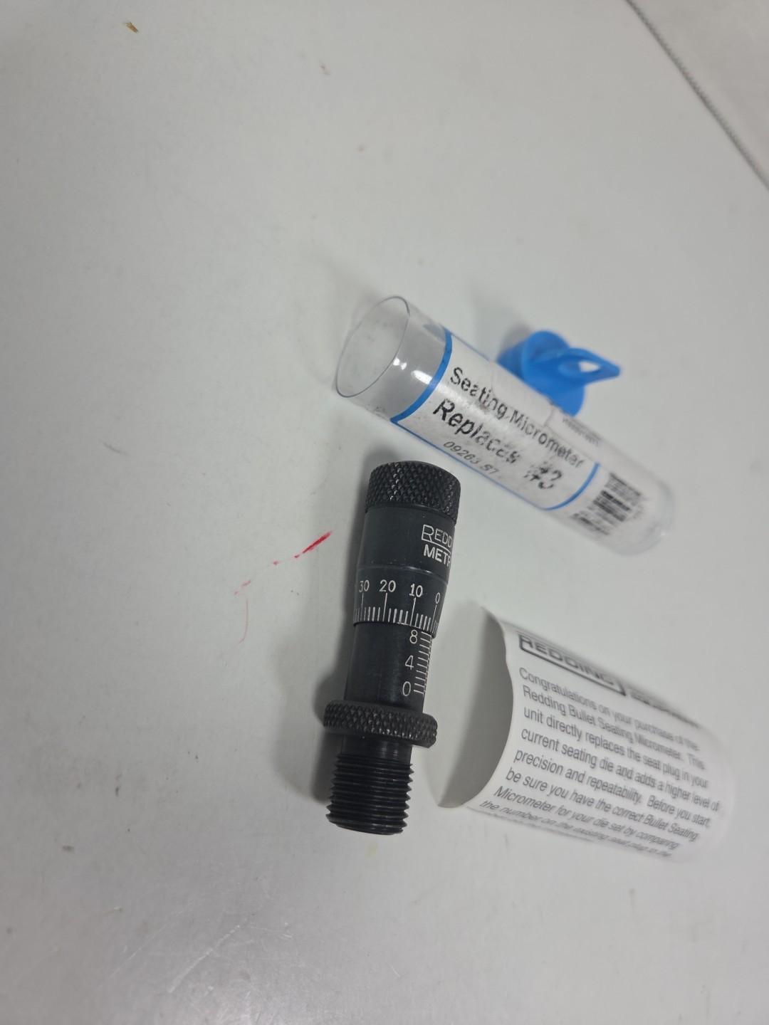 09263 REDDING BULLET SEATING MICROMETER - REPLACES #3 - Metric