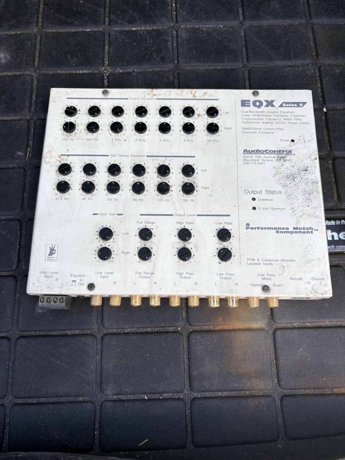 AudioControl EQL series ll vintage