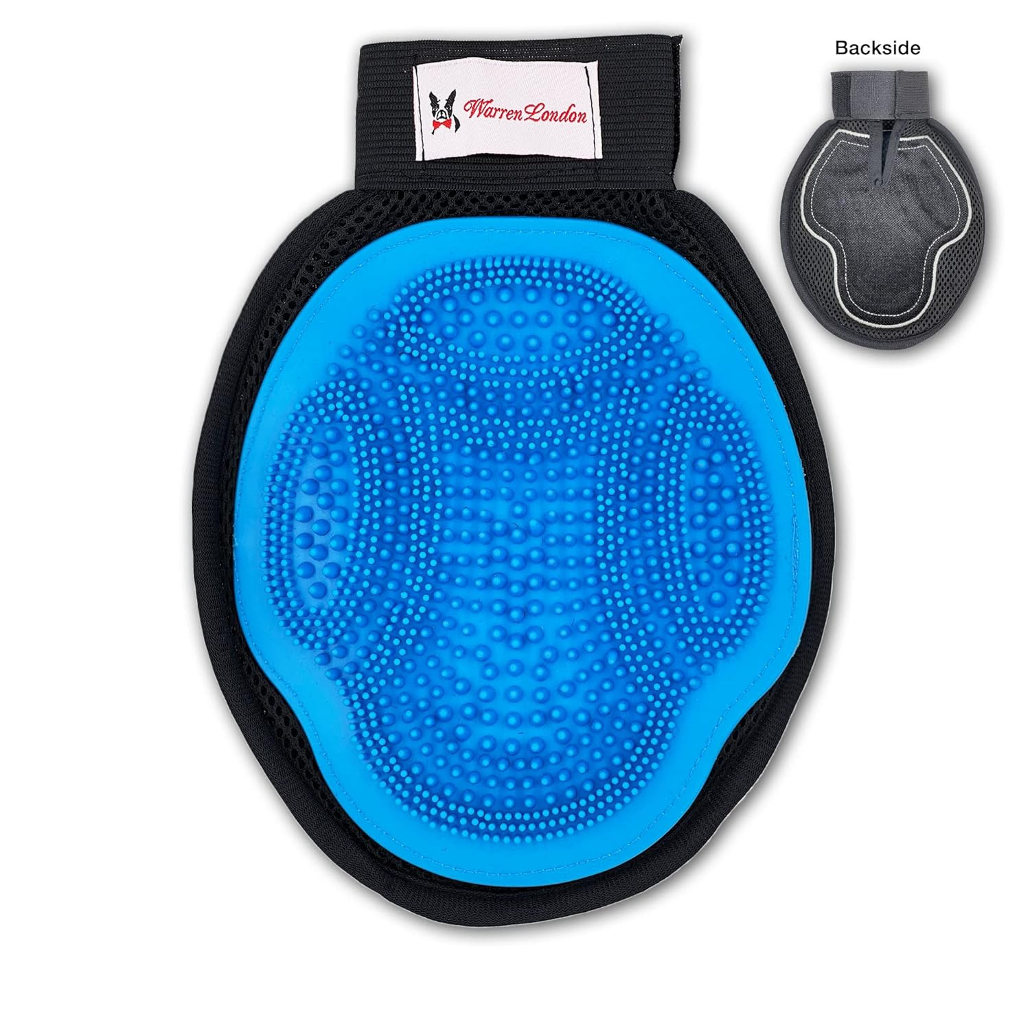 2In1 Grooming Glove for Dogs & Cats | Reversible Design Pet Brush with Smooth Si