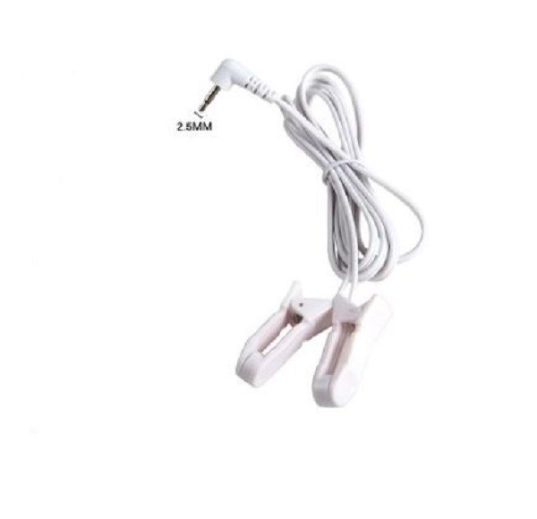 EAR CLIP/CLAMP ELECTRODE with 2.5mm Plug Lead Cable Microcurrent Electrotherapy