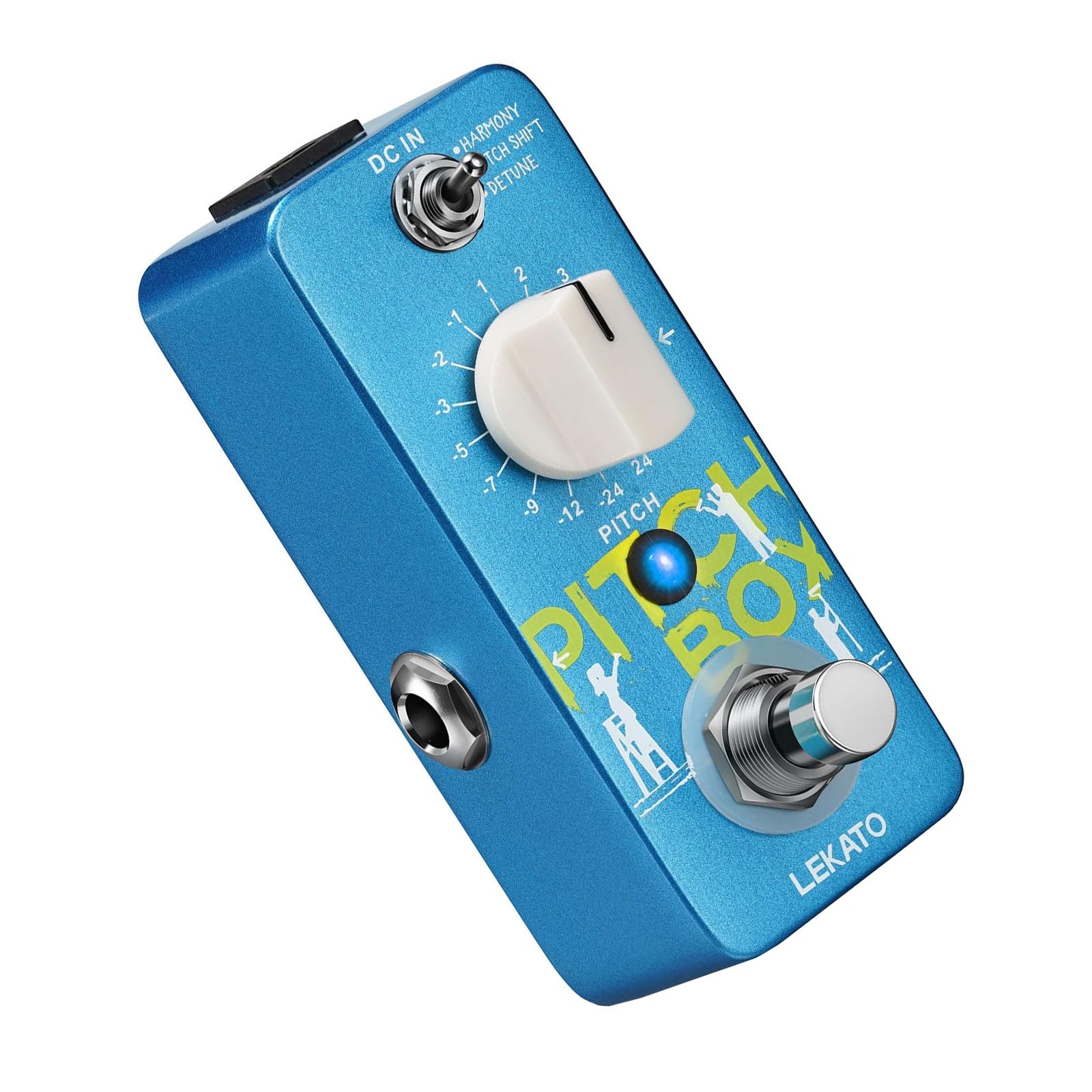 LEKATO Pitch Box 3-in-1 Detune Pitch Shifter Harmonizer Guitar Pedal True Bypass