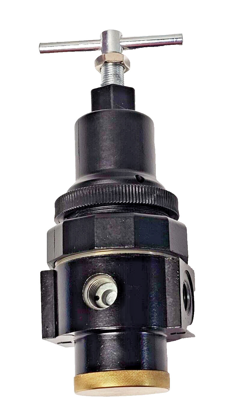 Interstate Pneumatic 1/4" NPT "T" Handle Regulator 0-125 PSI w/Gauge USA W1140T
