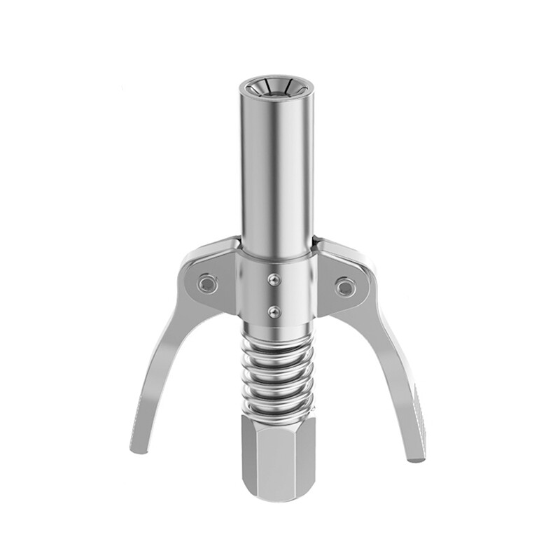 10000 PSI Grease Gun Coupler Quick Release Lock Coupling Double Handle Tool