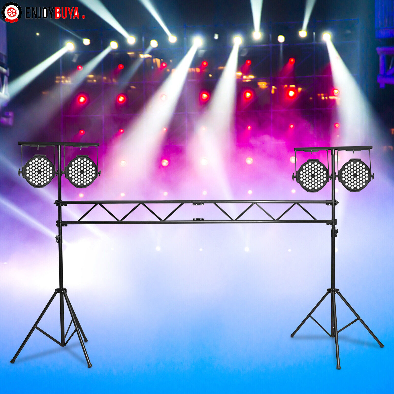 DJ Light Stand Rack T-Bar Lighting Trussing Stage Audio Light Truss Professional