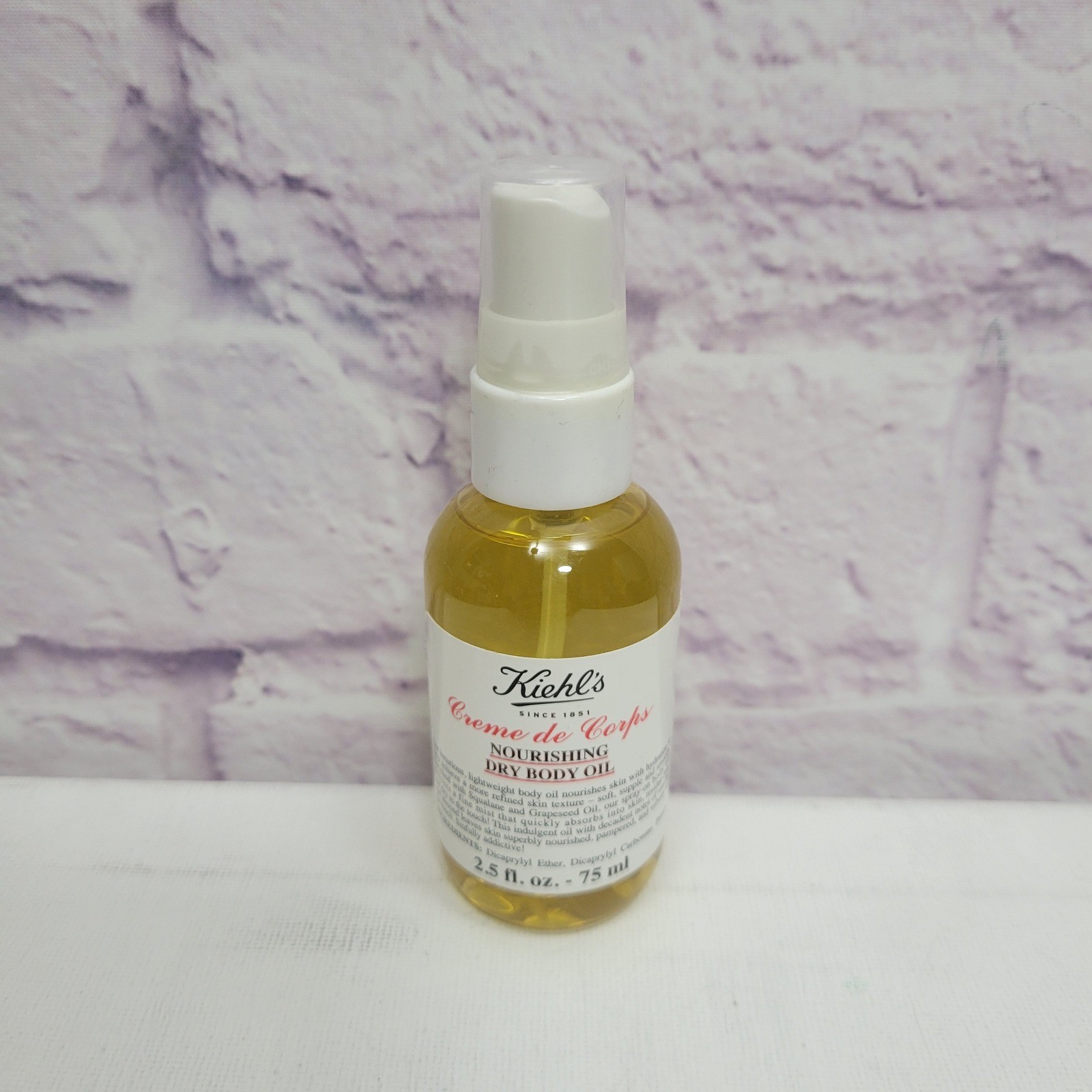 NEW Kiehls Creme de Corps Nourishing Dry Body Oil 75ml